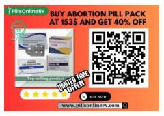 Buy Abortion Pill Pack at 153$ and get 40% Off